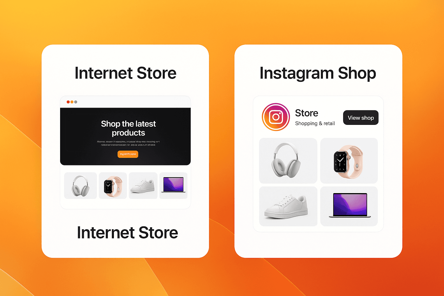 Интерфейс интренет-магазина